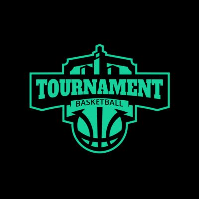 Tournament Basketball logo template Thumbnail