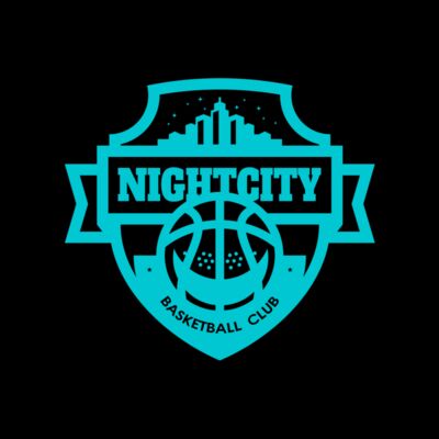Night city Basketball club logo template Thumbnail
