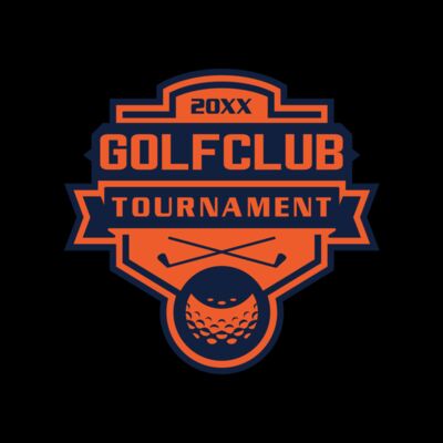 Golf club Tournament logo template 02 Thumbnail
