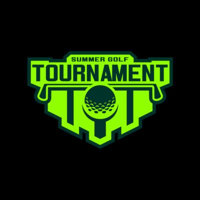 Tournament Summer golf logo template Thumbnail