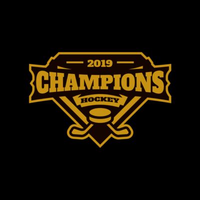 Champions Hockey logo template Thumbnail