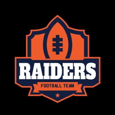 Raiders Football Team logo template Thumbnail