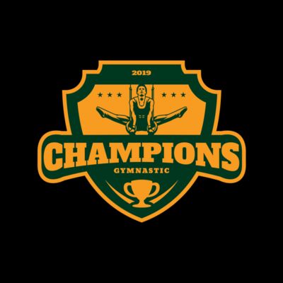 Champions Gymnastic logo template Thumbnail